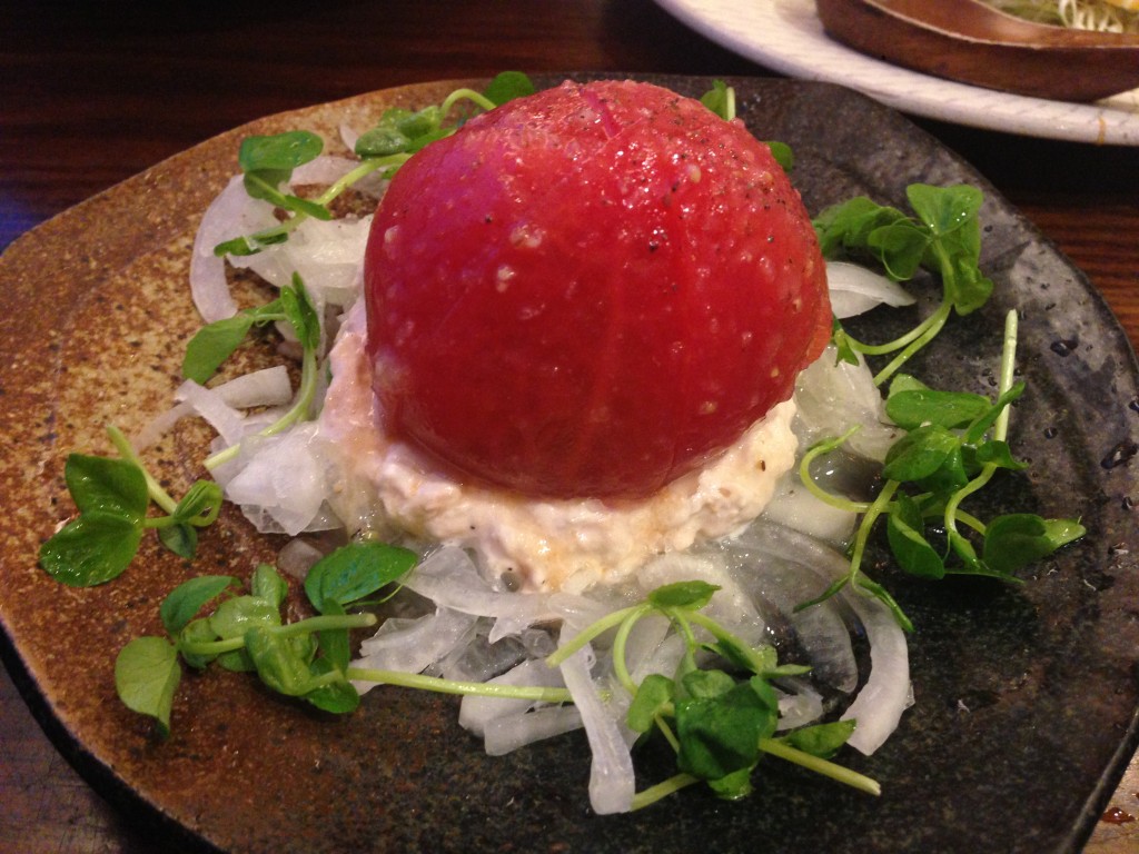 豊洲　豚道楽　トマト