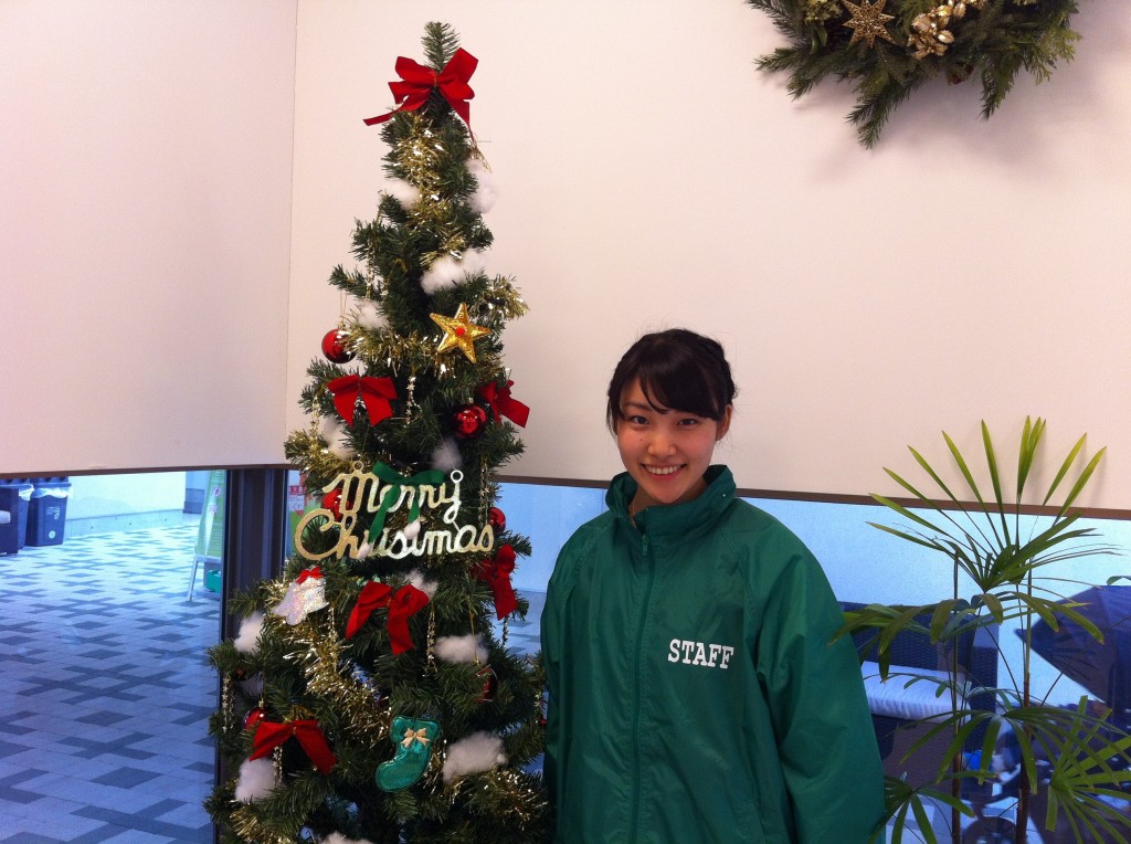 まちなみ公園のクリスマスツリー