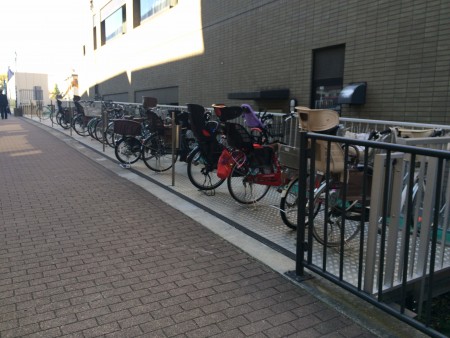 豊洲文化センター自転車置き場